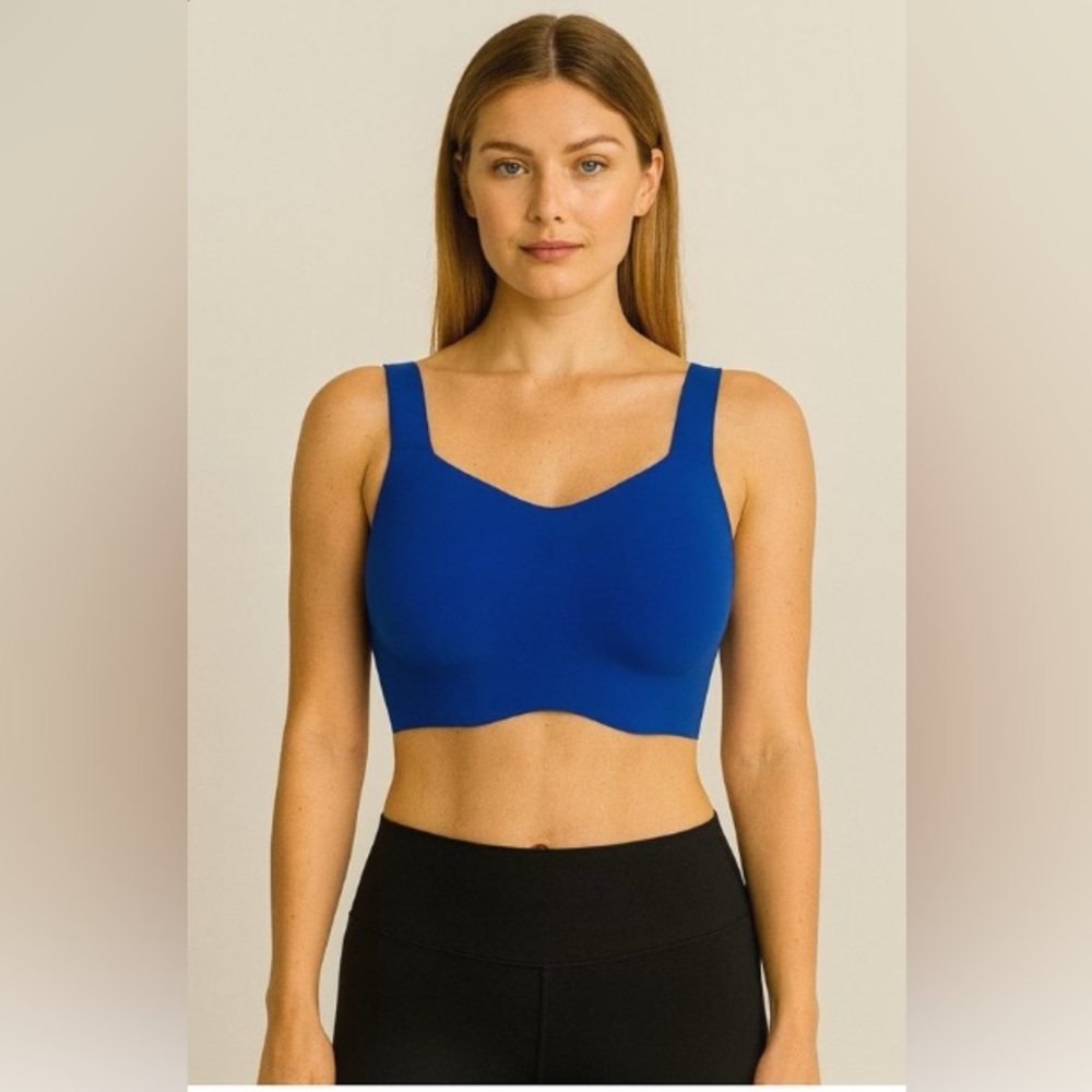 $98 KNIX Royal Blue Seamless Sports Bra